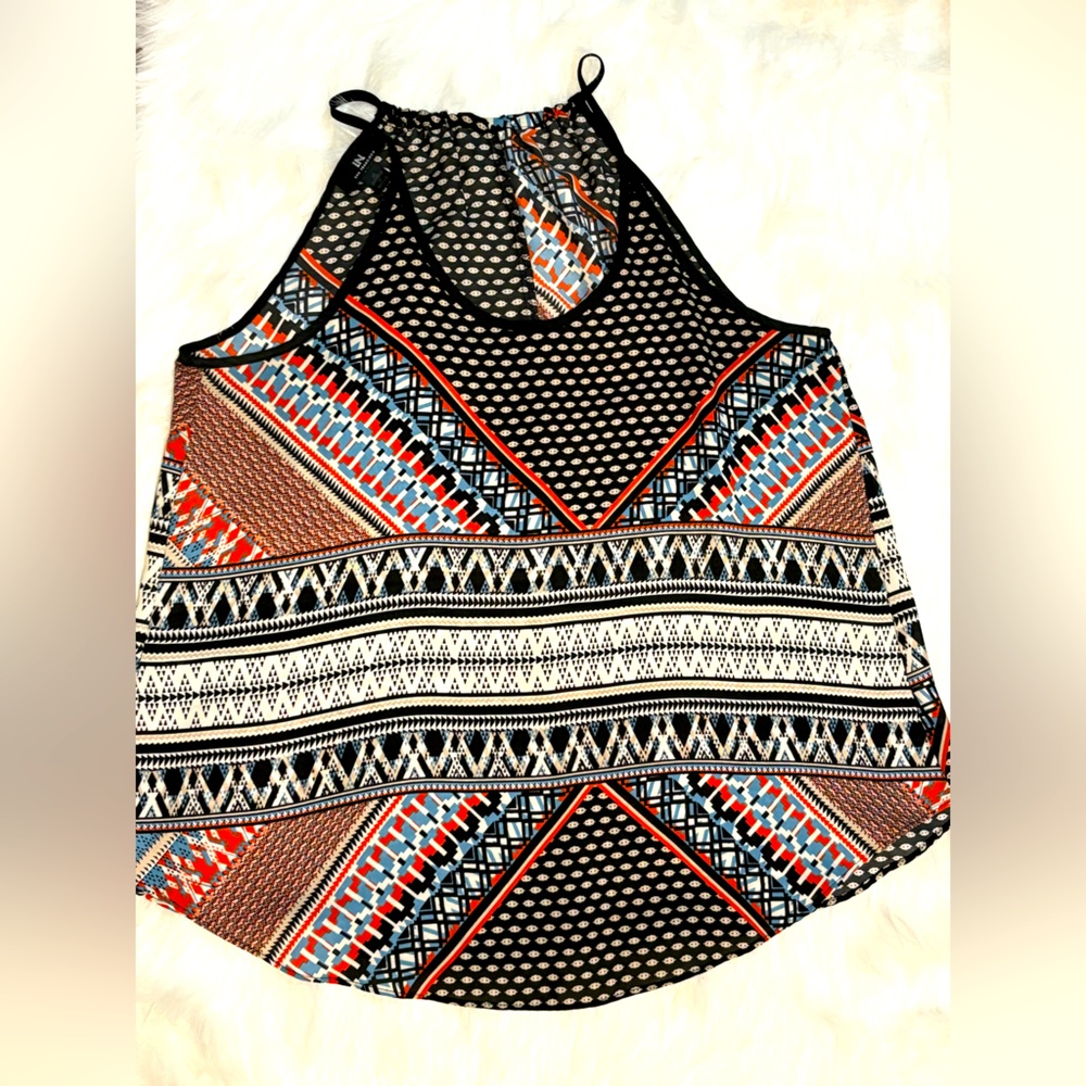 Multicolored tank, size XL, fits like M, pre-owned